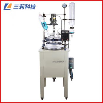 F-200L單層玻璃反應(yīng)釜定制200升大容量生產(chǎn)型筒型單層玻璃反應(yīng)釜