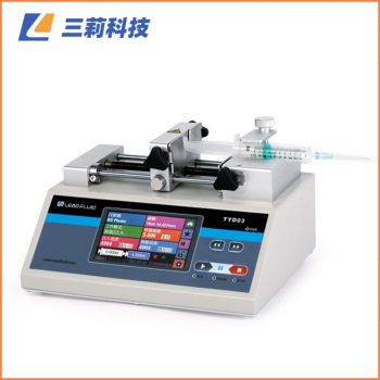 TYD03-01型實驗室注射泵，110mm行程可裝卡1支注射器或玻璃進樣針