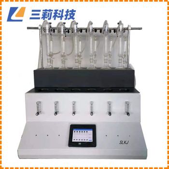 六聯二氧化硫蒸餾儀SNSO2-6中藥二氧化硫殘留量測定儀